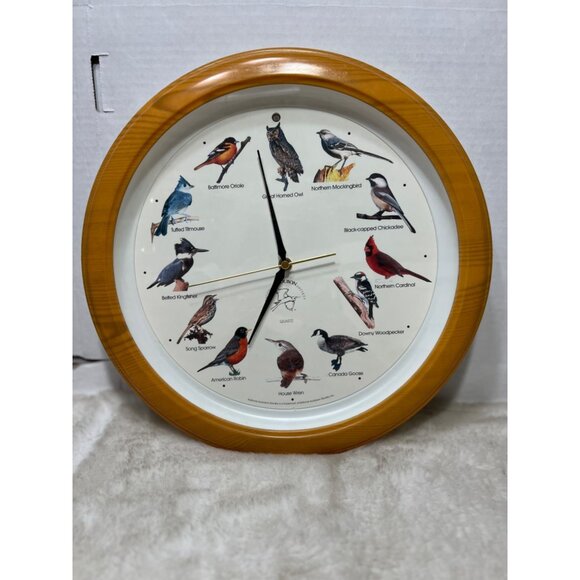 Audubon Society singing bird wall clock works - Picture 2 of 5